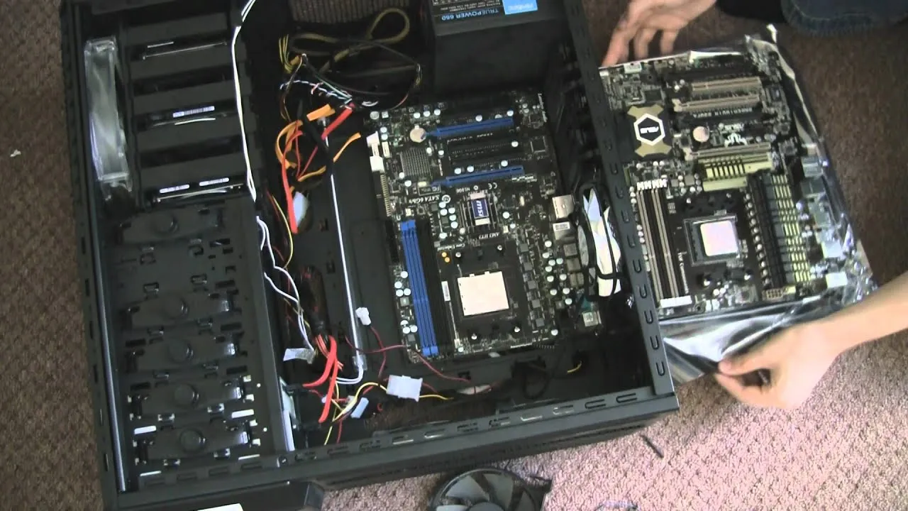 Înlocuire placă de bază motherboard București - rebuild PC transfer componente MIRO Soft