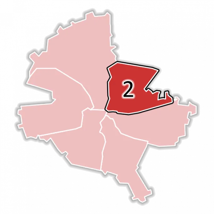 Harta Sectorului 2 din București