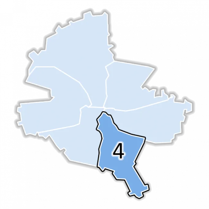 Harta Sectorului 4 din București